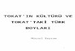 Tokat'ın Kültürü ve Tokat'taki Türk Boyları- Mürsel Bayram