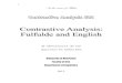 Contrastive Analysis: Fulfulde and English