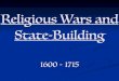 Religious wars & new order in science