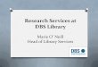 Research Services at DBS Library