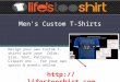 Custom t shirts for men online with easy steps