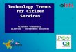 eHaryana 2014 - Enabling Technology Trends for Citizen Services - Shri Prashant Chaudhary, Director Sales – Government