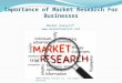 Importance of marketresearch for businesses
