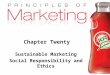 Principles of Marketing Chapter20