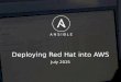 Deploying and Managing Red Hat Enterprise Linux in Amazon Web Services