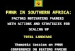 FMNR IN SOUTHERN AFRICA: FACTORS MOTIVATING FARMERS  WITH ACTIONS AND STRATEGIES FOR SCALING UP