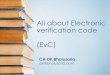 Practical Guide on Electronic Verification Code (EVC)
