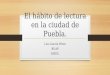 El hábito de lectura en la ciudad de Puebla