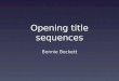 Bonnie beckett opening titles