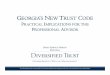 Georgia's New Trust Code