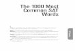 1000 common sat words