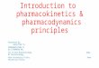 Introduction to pharmacokinetics and pharmacodynamics principles