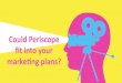 Could Periscope fit into your marketing plans?