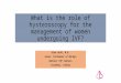 What is the role of hysteroscopy for the management of women undergoing IVF?