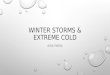 Winter storms & extreme cold