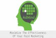 Admind: Maximize The Effectiveness of your Paid Marketing Campaign