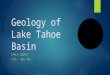 Geology of Lake Tahoe Basin - 2015