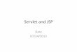 Servlet and JSP