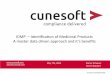 Cunesoft webinar slides:  ISO IDMP via Regulatory Master Data Management