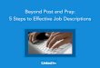 Beyond Post and Pray: 5 Steps to Writing Effective Job Posts | Webcast