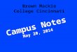 May 20 campus notes 05202014