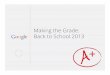 Google - Back to School Trends Report 2013