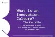 What is an Innovation Culture?