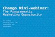 Webinar: The Programmatic Marketing Opportunity