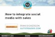 How to integrate social media with sales, presented by Ryan Dickerson