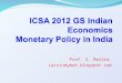 ICSA Civil Services (Prelims) GS Indian Economics Exam 2012: Lecture 8 by Prof. S. Maitra (isastudymat.blogspot.com)
