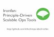 Ironfan:  Principle-Driven Scalable Ops Tools