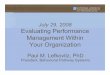 Evaluating Performance Management Within Your Organization