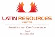 Chris Gale, Latin Resources: Latin Resources Project Update