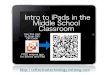 Introduction to iPads in Middle School