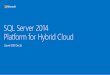 Microsoft SQL Server 2014 Platform for Hybrid Cloud - Level 300 deck - From Atidan