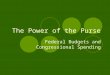 Federal Budget and Congressional Spending