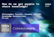Deltek Insight 2012: How do We get People to Share?