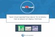 Take Your Marketing Back to School: The Science of Email Testing (slides)