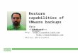 Restore capabilities of VMware backups, by Eric Siebert, Backup Academy