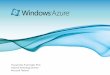 Microsoft Azure : Microsoft Strategy for Cloud Computing
