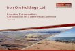 Alwyn Vorster, Iron Ore Holdings Limited - IOH’s Value Adding Model