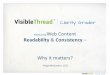 How to measure web content readability and consistency:TERMINALFOUR t44u 2013