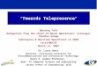 Towards Telepresence