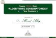 Lecture #2: Algorithmic Combinatorics I "#FOSCS301"