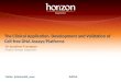 The clinical application development and validation of cell free dna assays -platforms - horizon diagnostics