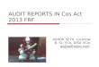 Audit reports under cos act 2013 and sa 700 revised april 15