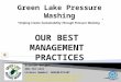 Green Lake Pressure Washing, Best Management Practices, Seattle WA 2009