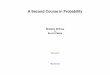 A Second Course in Probability - Sheldon M Ross - Erol a Pekoz