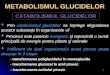 METABOLISM GLUCITE - Glicoliza- Catabolism