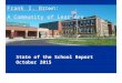 State of School October 2015